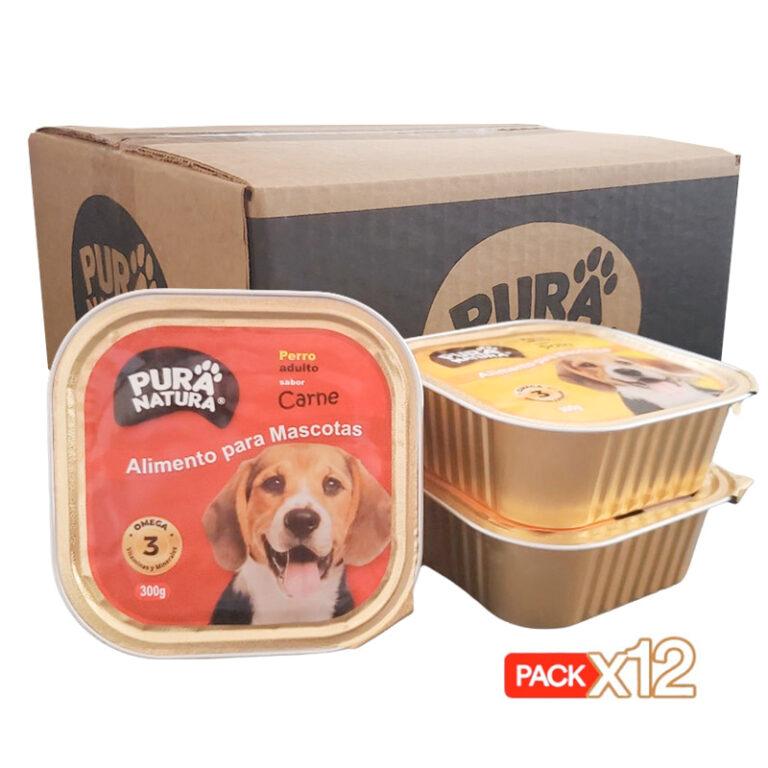 Alimento Húmedo Perros Doble Mix 🥩🐓 Pack X12 Pura Natura Barf