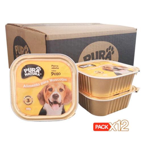 humedo perro pollo pack 12